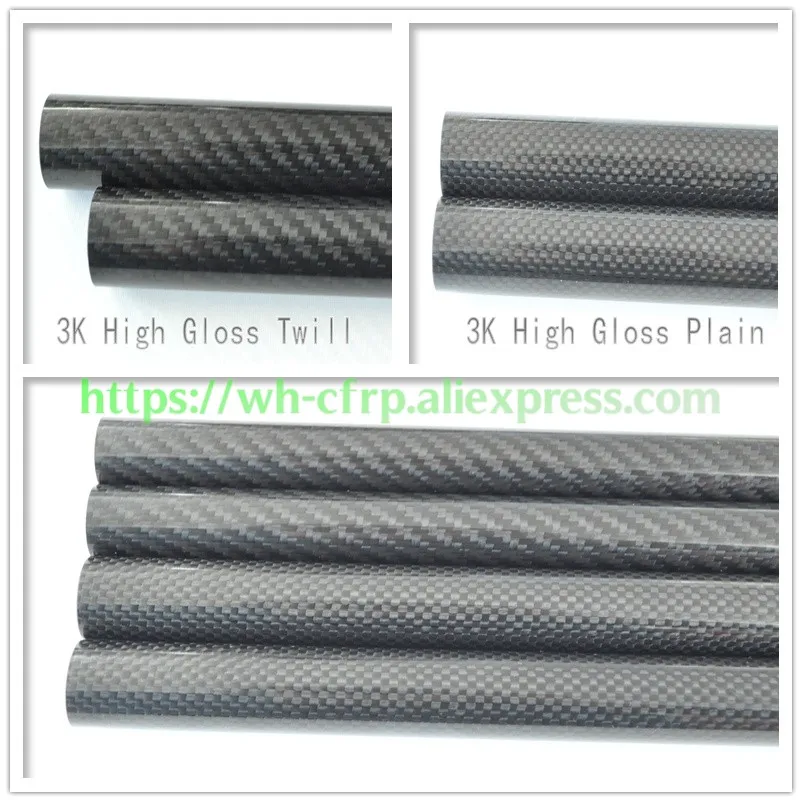 

OD 17mm X ID 13mm X 15mm x Length 500mm Carbon Fiber Tube (Roll Wrapped), with 100% full carbon 17*13|17*15