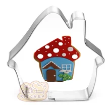 1 шт. мультяшный дом помадка резак печенье формочки для печенья металлическая Форма для хлеба кекс украшения сахара ремесло Кондитерские инструменты формы для выпечки