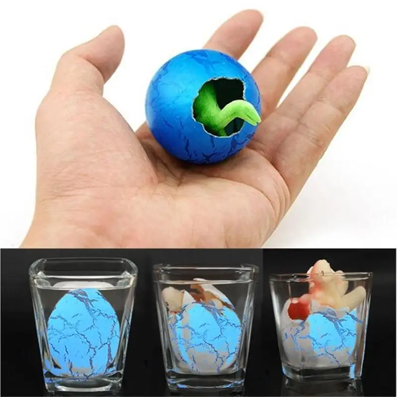 1Pc Novel Water Hatching Inflation Dinosaur Egg Kids Child Gag Toy Magic Inflatable Hatching Add Water Growing Interesting Gift