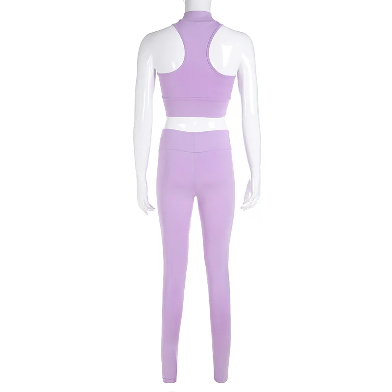 2 шт./комплект, женские комплекты для йоги, жилет+ штаны, верхние жилеты, быстросохнущие тренировочные эластичные леггинсы для тренировок, одежда для спортзала