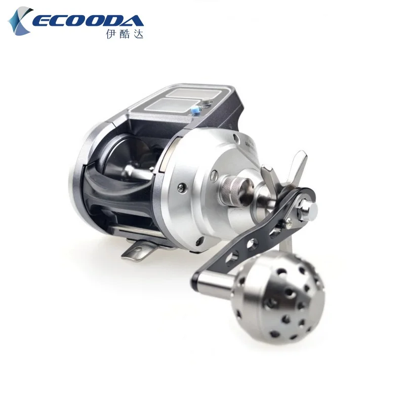 Ecooda EMA1500R/L двойная мощность цифровой дисплей лучшие продажи 8+ 1BB Электронная Счетная катушка baitcasing Катушка 5,1: 1 передач