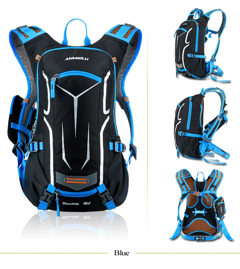 Perfect Anmeilu 18L Cycling Hydration Backpack Waterproof Nylon Bicycle Bag With Rain Cover Bike Water Bag Climbing Hiking Shoulder Pack 28 Perfect Anmeilu 18L Cycling Hydration Backpack Waterproof Nylon Bicycle Bag With Rain Cover Bike Water Bag Climbing Hiking Shoulder Pack 28