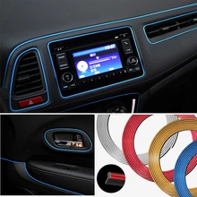 Decorazione di Interni auto Strisce Moulding Trim Cruscotto Bordo Della Porta Per Chevrolet Cruze Lacetti Lova Sail EPICA Malibu Volt Camaro