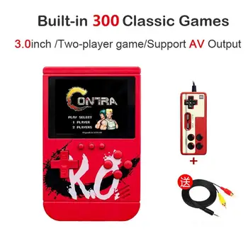 

Children's Handheld Game Console 3 Inch 300 Games Retro FC Game Player Classic Game Console Gift for Christmas Birthday For Kids