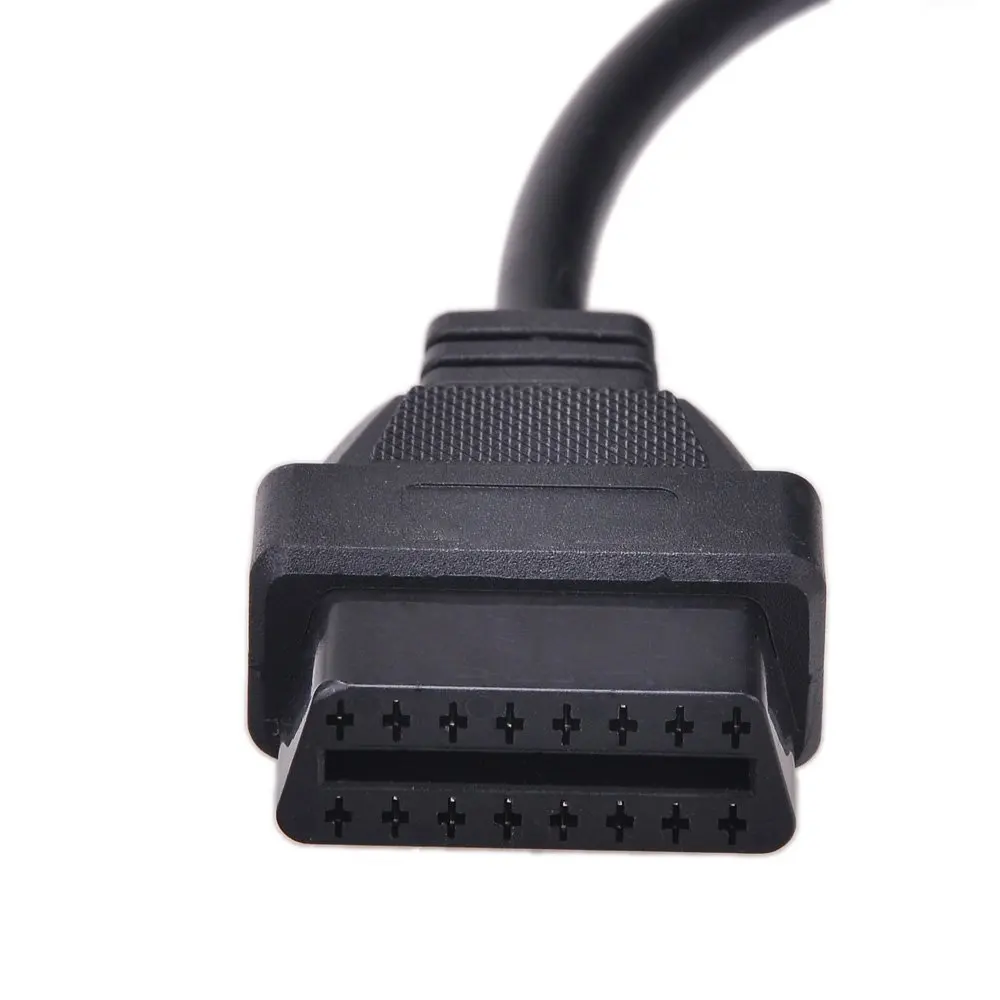 30CM-16-Pin-Car-Diagnostic-Interface-Tool-Adapter-OBDII-OBD-2-OBD2-16pin-Female-Connector-To