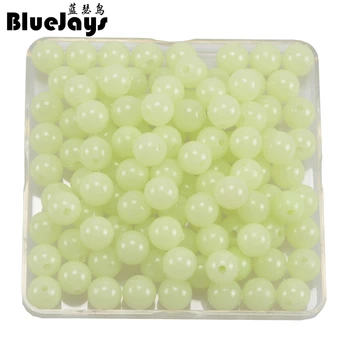 

BlueJays new arrived 100pcs/lot Luminous Beads 12mm Luminous Block Pearl Fishing Lure Accessoires Fishing Tackle free shipping