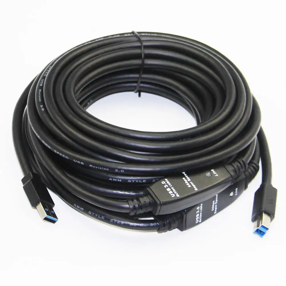 Lballist USB 3 0 кабель для принтера встроенный микросхема IC тип A штекер Тип B в фольге