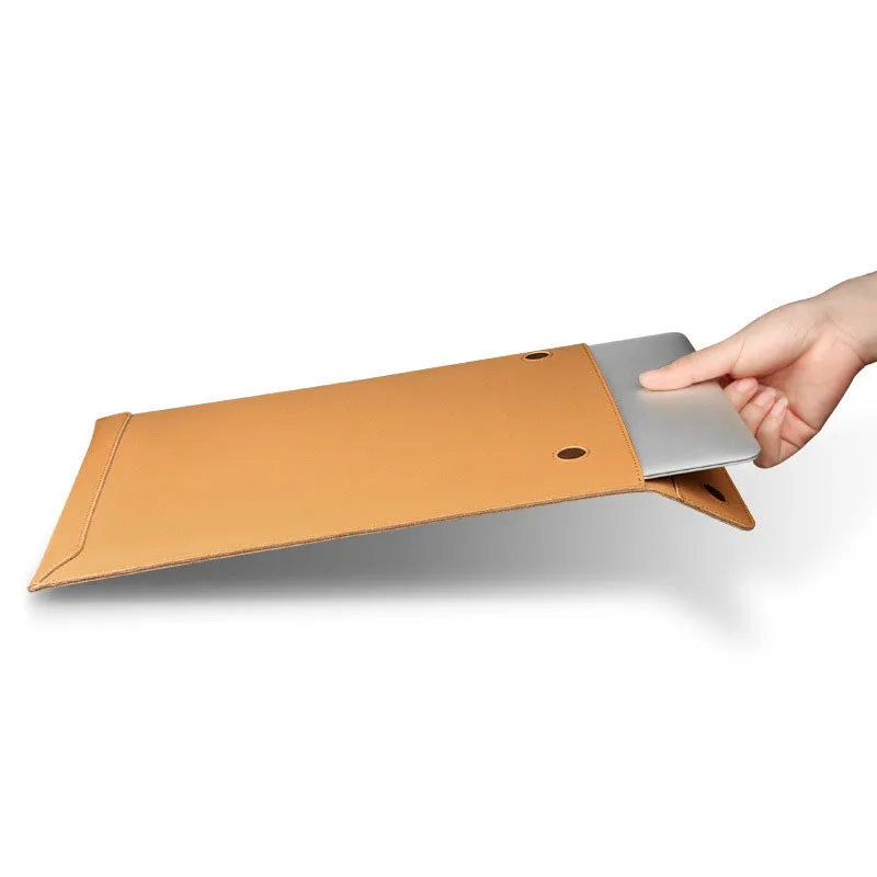 Коричневый Натуральная кожа конверт рукав сумка чехол для ноутбука чехол для MacBook Pro retina/Air 1" 12" 1" 15" ноутбук планшет