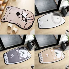 Коврики для спальни с мультяшными животными, коврики для ванной комнаты, водопоглощающие Противоскользящие коврики Suelo 3d