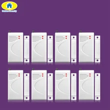 Золотой безопасности 8 шт. 433 МГц EV1527 Беспроводной датчик оконной двери детектор для KERUI G18 G19 W1 W2 K7 W193 домашней охранной сигнализации