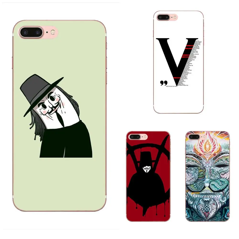 V для Vendetta мягкий TPU мобильный телефон чехлы HTC 530 626 628 630 816 820 One A9 M7 M8 M9 M10 E9 U11 Moto G G2 G3