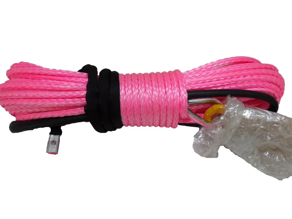 

pink 10mm*30m rope for winch,warn synthetic rope,winch line for atv winch