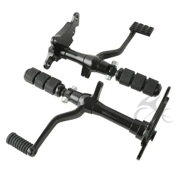 

Black Chrome Forward Control Complete Peg Levers Linkages For Harley Sportster XL 883 1200 91-03