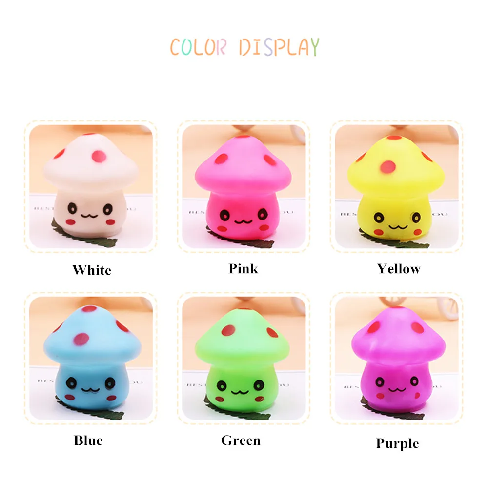 SuperNight Cute Cartoon Mushroom LED Night Light Colorful Gradient Bedroom Bedside Night Lamp for Children Kids Baby Toy Gift (10)