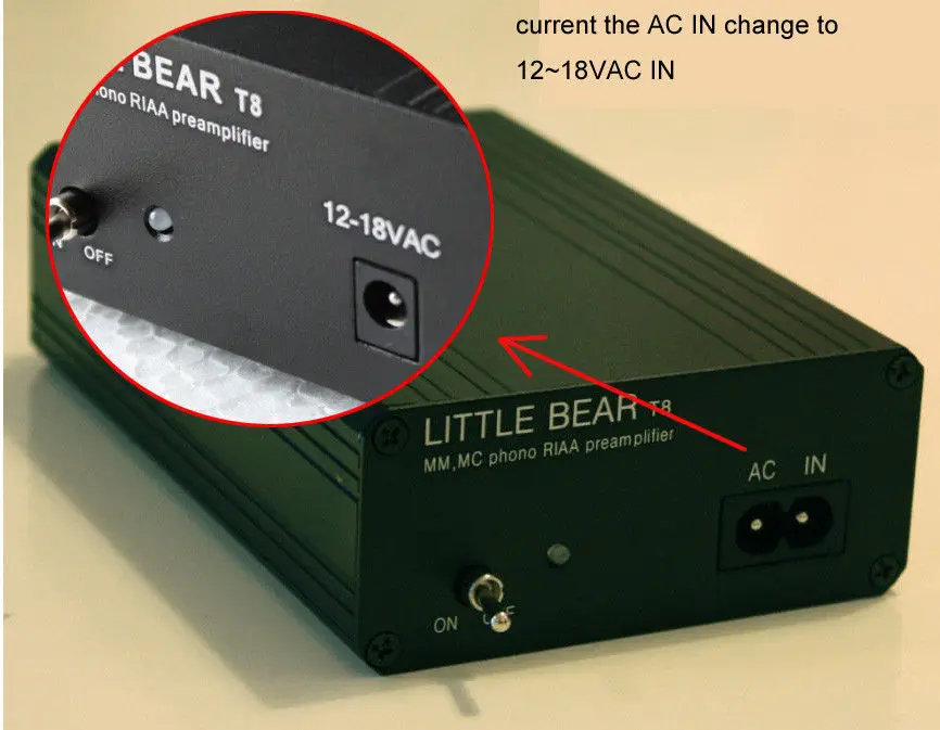 Новое обновление Ver1.2 T8 проигрыватель phono MM/MC оба RIAA предусилителя усилитель phono предусилитель+ блок питания