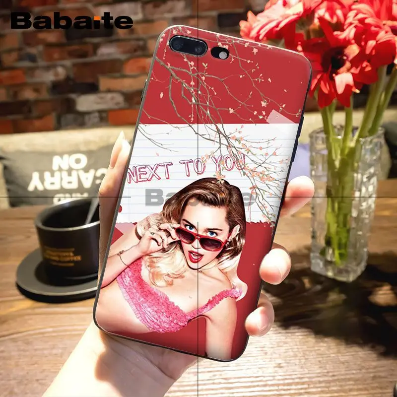 Babaite Miley Cyrus мягкий резиновый черный чехол для телефона iPhone 5 5Sx 6 7 7plus 8 8Plus X XS MAX XR 11