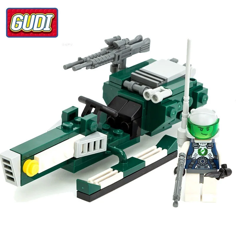 Моделирующие игрушки GUDI совместимые с G8206 78 шт. блоки UDI Fighter хобби для мальчиков и