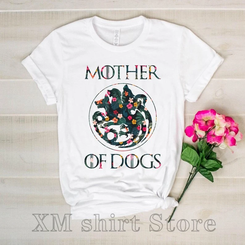 Mother Of Dogs футболка с цветочным принтом получили поклонников рубашка Рубашка