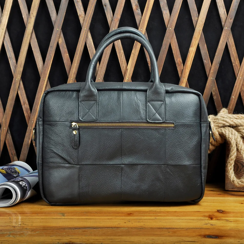 Мужской кожаный деловой портфель для путешествий 1" чехол для ноутбука, Профессиональный Портфель руководителя, органайзер, сумка-мессенджер, B331-b