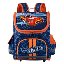 Subir Los Niños Mochilas escolares para Niños Mochila Ortopédicos EVA Coches Niños Taleguilla de la cartera Mochila Infantil de Dibujos Animados de Grado 1-5