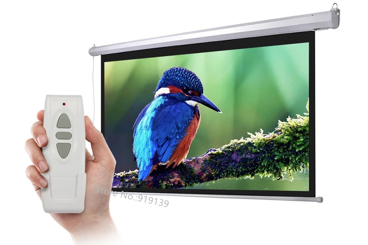 150inch Electric projection screen pic 9