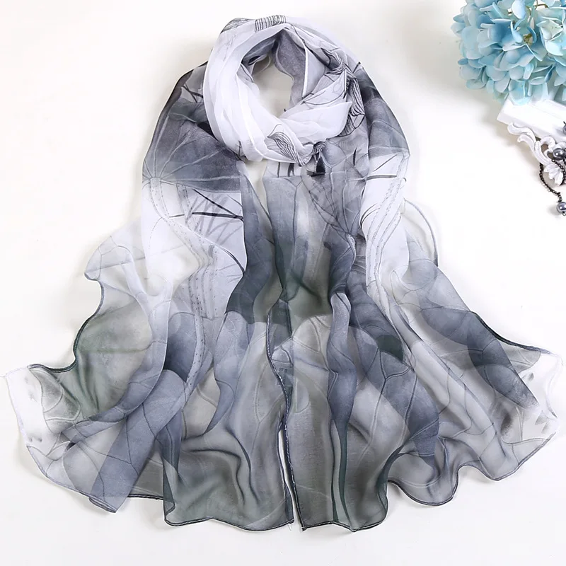 Lady Women/'s Chiffon Solid Shawl Wrap Scarves Long Wraps Shawl Beach Silk Scarf
