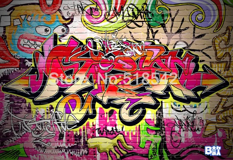 Personalidade Papel de Parede Graffiti, Letras Inglesas,