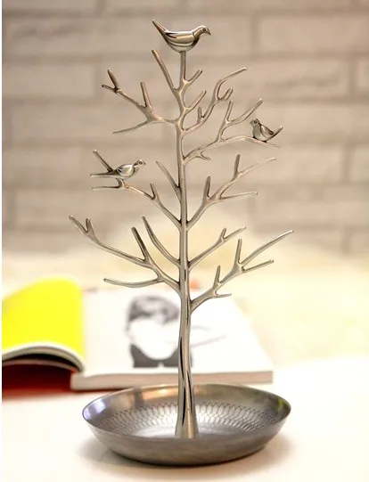 

Vintage jewelry holder accessories rack earring holder decoration decorative crafts tree and bird shape 3 colors