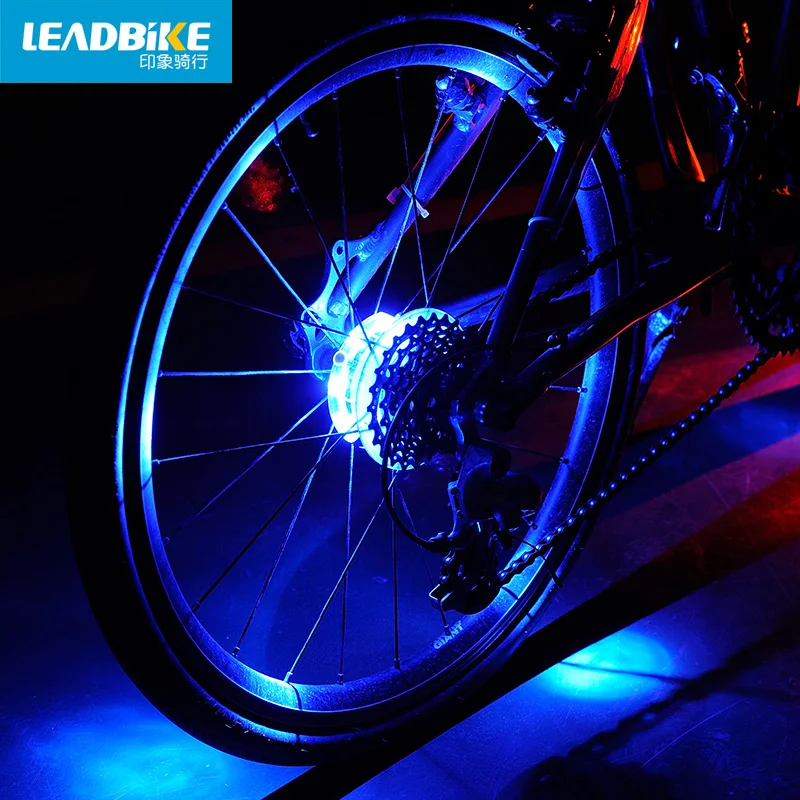 Leadbike Велосипед светильник колеса велосипеда передняя/Хвост концентратор светильник Led спиц Предупреждение лампа Велоспорт украшения Ночная езда на велосипеде аксессуары