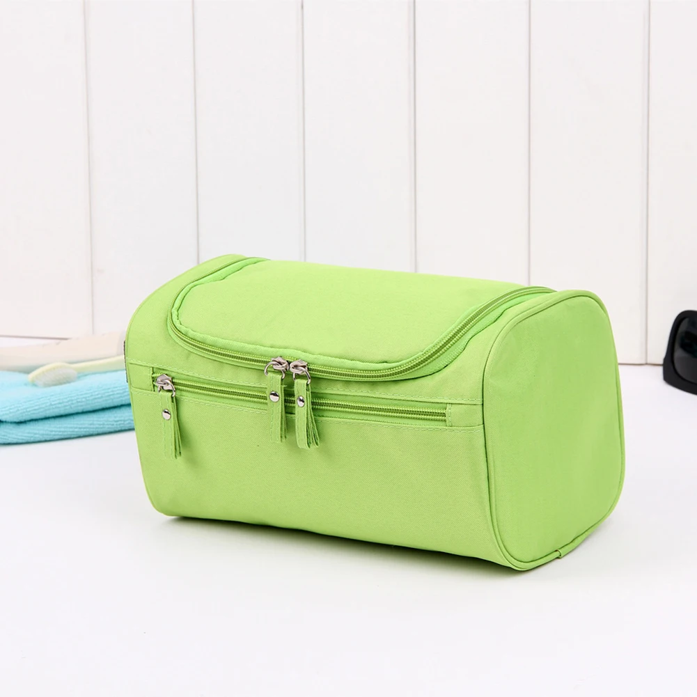 Водонепроницаемый подвесной дорожный органайзер для макияжа косметичка, непромокаемая сумочка косметичка - Цвет: Зеленый