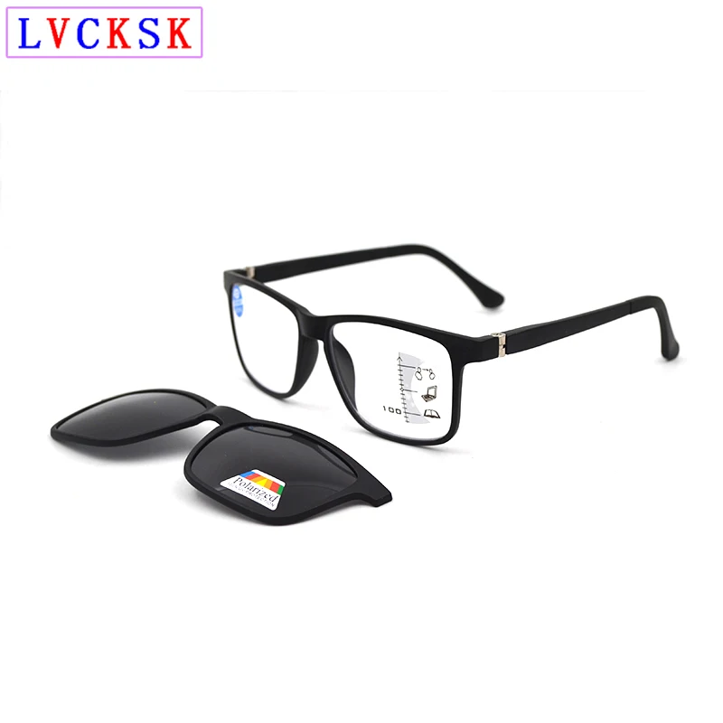 New Polarized Sun Clips Progressive Reading Glasses Magnifier