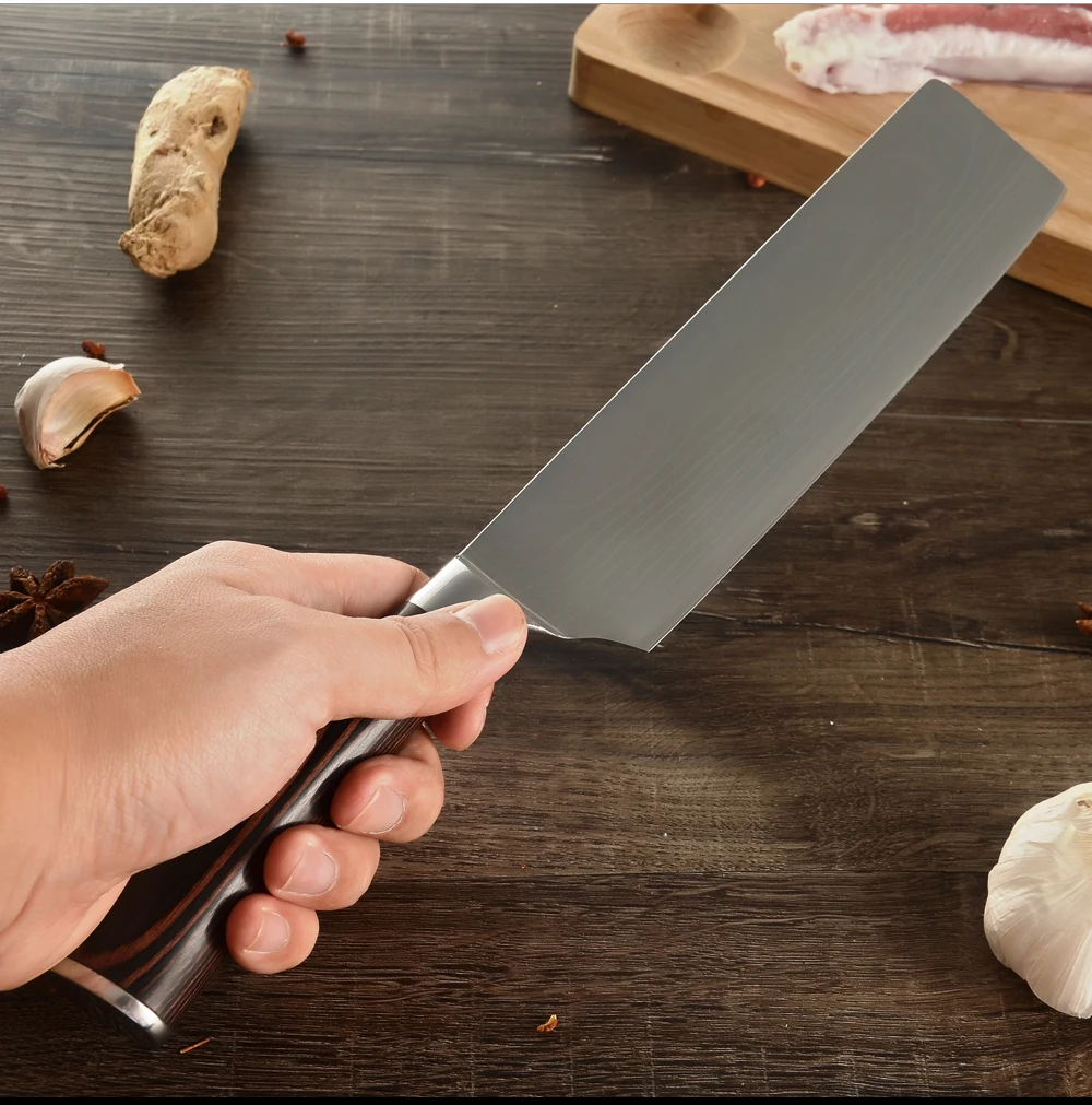 XYj японский стиль разделочный нож из нержавеющей стали, кухонный нож, нож шеф-повара, высокоуглеродный кухонный нож, профессиональное качество