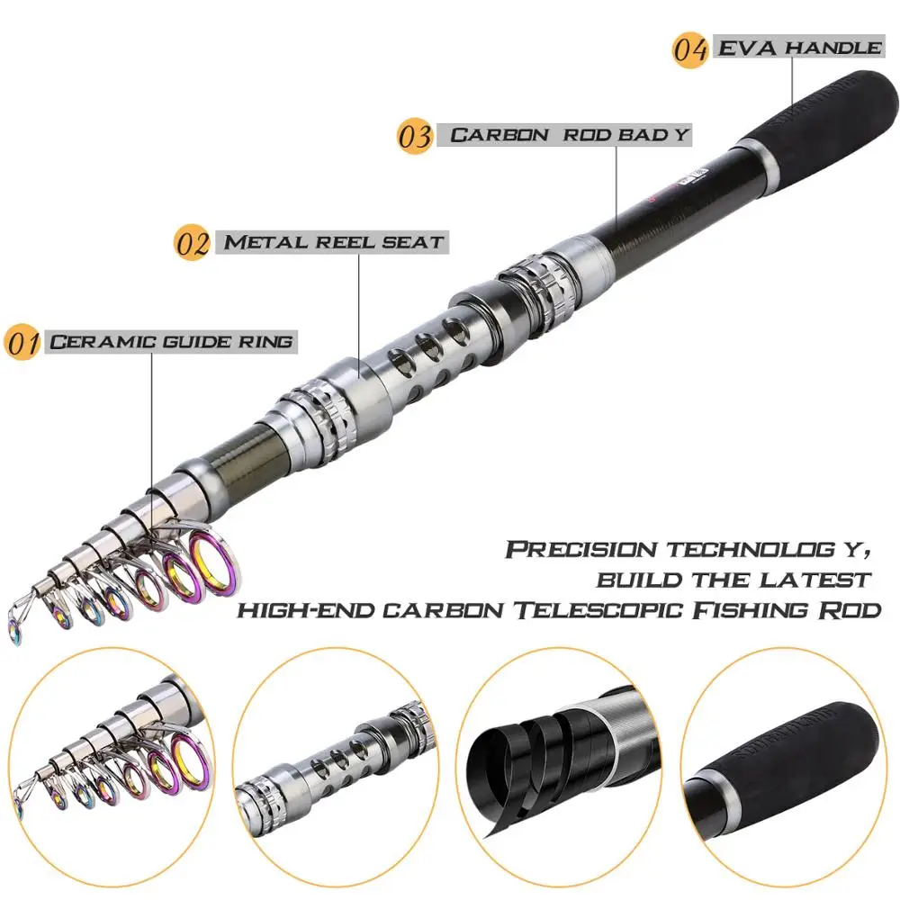 Sougayilang телескопическая удочка и Катушка Combos портативная телескопическая удочка спиннинговые Катушки соленая Пресноводная Рыбалка