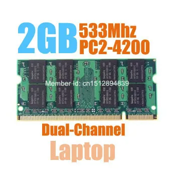 

MLLSE New Sealed SODIMM DDR2 533Mhz 2GB PC2-4300 memory for Laptop RAM,good quality!compatible with all motherboard!