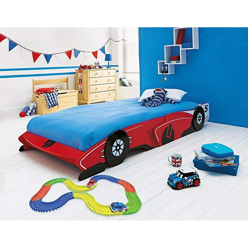 220 track colorful LED Car DIY Miraculou Glowing Race Track Bend Flex Flash in the Dark Assembly Car Toy For Children Gift TV BI (2)