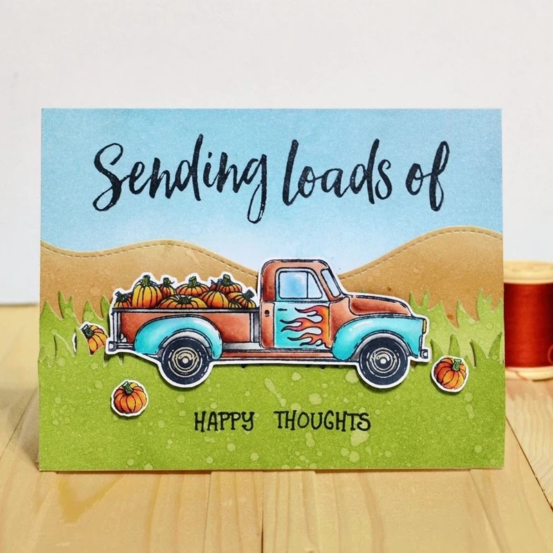 

Little Pickup Transparent Clear Silicone Stamp Set for DIY Scrapbooking/Photo Album Cards Making Decorative Clear Stamps 4x6inch