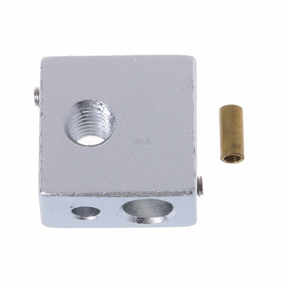 

3D Printer Heating Aluminum Block Makerbot MK7 MK8 Dedicated Print Head Extruder MAY28 dropshipping