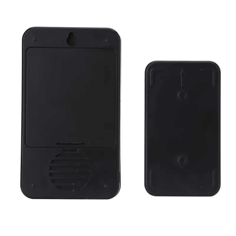 CACAZI Wireless Doorbell DC battery-operated Waterproof 1 Button 1 Receiver led light Home Cordless Door bell 48 CHime 6 volume