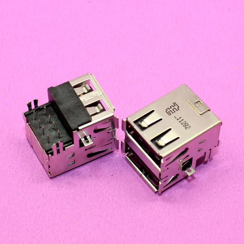 YuXi 1piece New Double USB connector USB Jack socket plug for computer