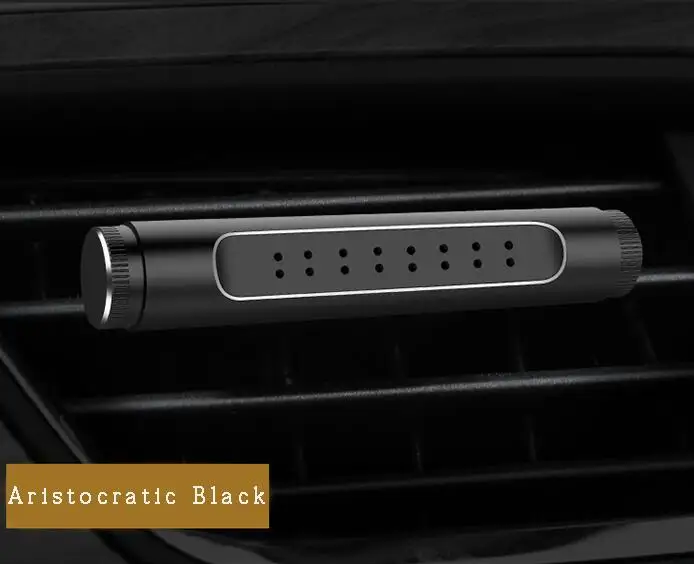 LOSFO освежитель воздуха в автомобиле, на выходе, парфюм, на клипсе, 5, запах, твердый парфюм, диффузный держатель духов, ароматизатор для автомобиля - Название цвета: Aristocratic Black