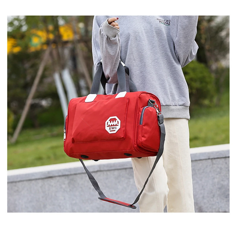 Stylish Outdoor Waterproof Nylon Sports Gym Bags Men Women Girls Training Fitness Travel Handbag Yoga Mat Bag Sac Sport (22)