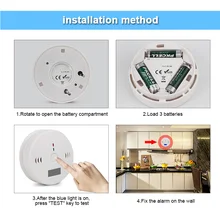 Портативный CO детектор сигнализации lcd безопасности газоанализатор детекторы окиси углерода на батарейках YE-Hot