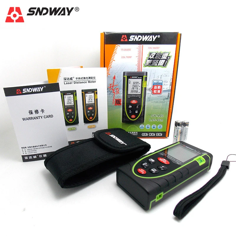 Лазерный дальномер SNDWAY 40 м 60 80 100 Trena лазерный для измерения расстояния линейка