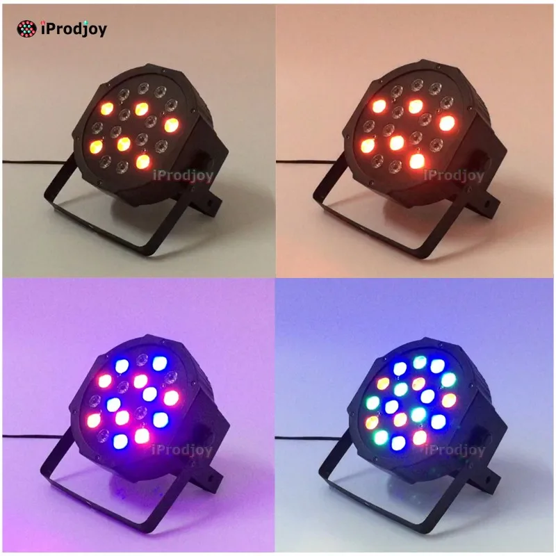 Led Flat Par 18 3w x1w Mini Wash Stage Party Dmx Disco Dj Light Rgb Strobe Lamp Show Luce Licht (11)