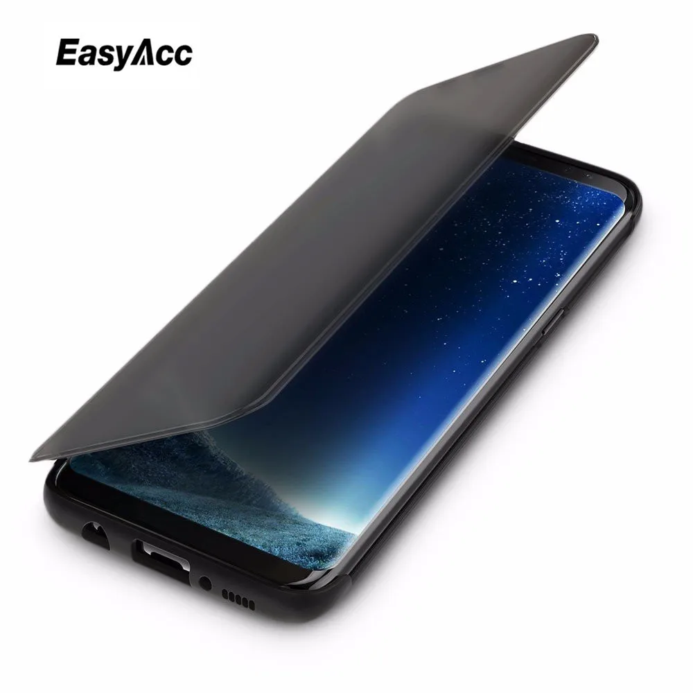 Easyacc для samsung Galaxy S8 Dr. v Серия откидная крышка невидимое окно Полный экран Защита телефон флип чехол для Galaxy S8 plus