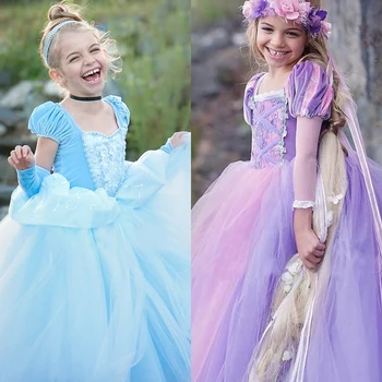 

Children Fantasia Menina Fancy Party Dress Role Princess Costumes Dress up Kids Girls Cosplay Holiday Cartoon Fairy Clothing