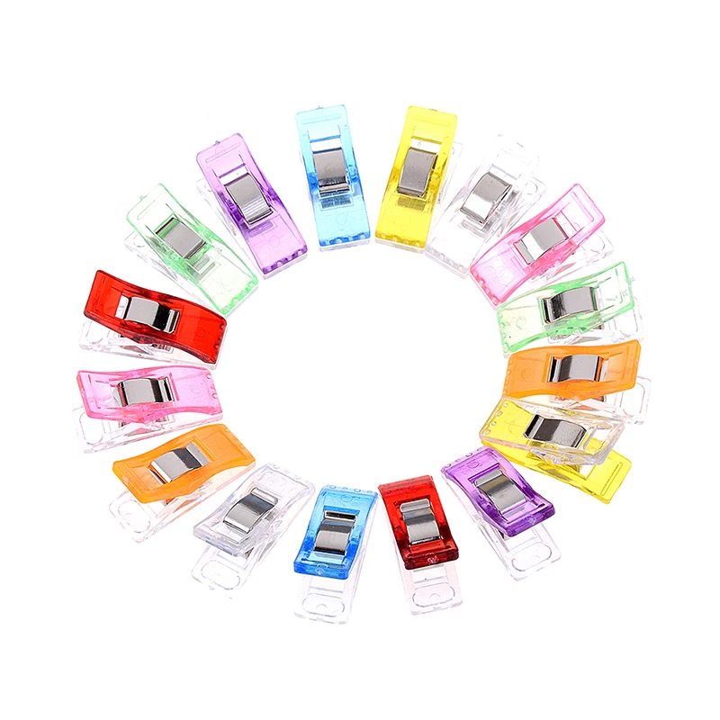 

10Pcs Mixed Plastic Wonder Clips Holder for DIY Patchwork Fabric Quilting Craft Sewing Knitting Clips Home Office Supply