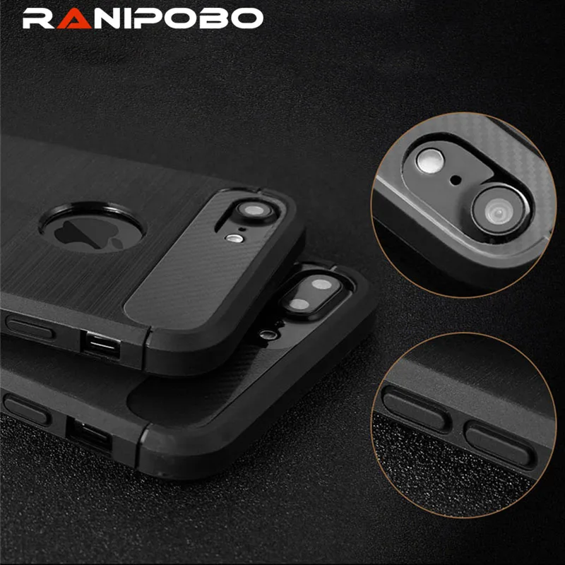 

Luxury Shockproof Phone Case For Iphone X XS XR 7 7 Plus 6 6s Plus 6s Plus SE 5 5s Carbon Fiber TPU Drawing Material Phone Cases