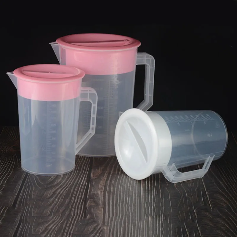 

Large capacity 5000ml graduated plastic measuring cup with lid with plastic cold kettle juice jug c