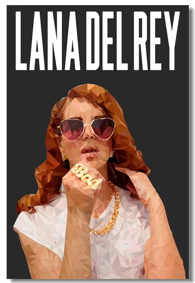 Custom Canvas Wall Decor Lana Del Rey Poster Lana Del Rey Wall Painting